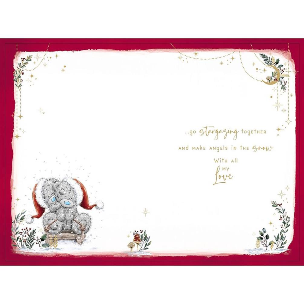 Beautiful Girlfriend Verse Me to You Bear Christmas Card Extra Image 1